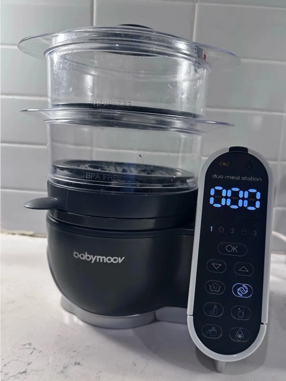 Babymoov NutriBaby+ Blender & Steamer Meal Station BPA-Free Timer A001125